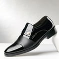 thumbnail image 4 of Men's British Style Loafers - Comfortable Slip-On Dress Shoes with Business Casual Fashion Simple Design, 4 of 5
