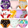 thumbnail image 1 of BIG ELEPHANT Pantalones de Entrenamiento para Niñas Pequeñas, Ropa Interior de Entrenamiento para Niñas Pequeñas, Paquete de 10, 2T, 1 of 9