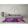 thumbnail image 3 of Ahgly Company Indoor Rectangle Abstract Purple Modern Area Rugs, 3' x 5', 3 of 4