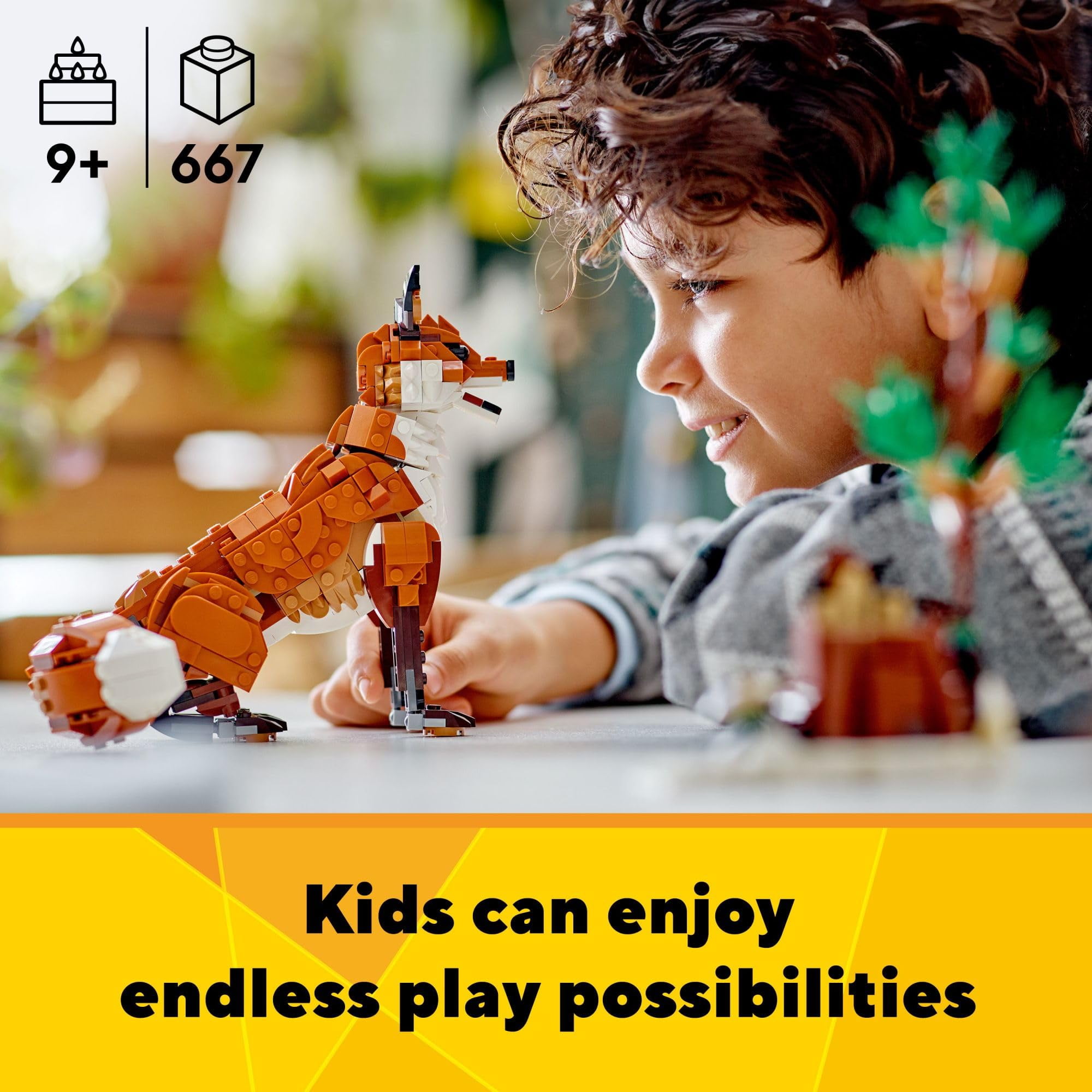 LEGO, Forest Animals, 31154, 3-in-1 woodland playset with Red Fox