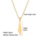 thumbnail image 4 of Collar Con Mapa Palestina Accesorios Diarios (superficie Dorada), 4 of 4