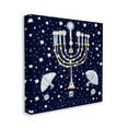 thumbnail image 3 of Stupell Industries Happy Hanukkah Starry Menorah Holiday Painting Gallery Wrapped Canvas Print Wall Art, 3 of 5