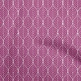 thumbnail image 1 of oneOone Rayon Dark Magenta Fabric Geometric Ogee Craft Projects Decor Fabric Printed by The Yard 56 Inch Wide, 1 of 4