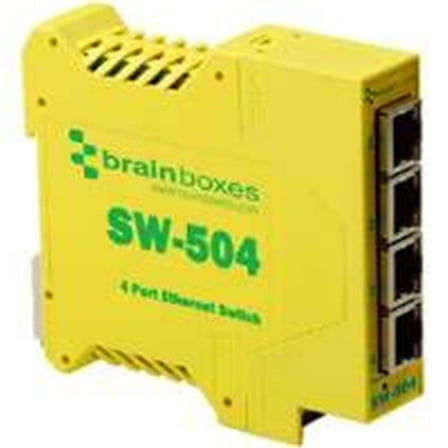 Brainboxes SW-504 Industrial Unmanaged Ethernet Switch 4 Ports
