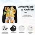 thumbnail image 5 of Lsque Mens Swim Trunks Sunflower Gnomes 3 Pattern - Bathing Suit Compression Liner - Beach Swim Shorts Swimwear - (S-3XL) - Stretch Quick Dry -X-Large, 5 of 9