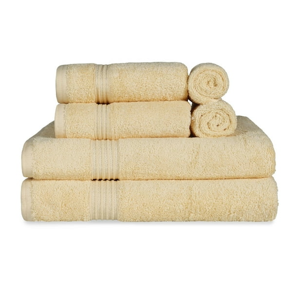 Derry Solid Egyptian Cotton Bath Towels, 6Piece Towel Set by Superior