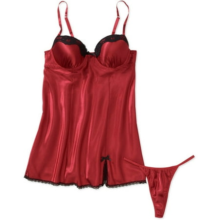 George Women's Plus Babydoll Set