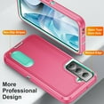 thumbnail image 3 of Value Pack Cables + for Samsung Galaxy S22 PLUS Phone Case Corner Guard Kickstand Hybrid Slim Bumper Shock Cover with Screen Protector, 3 of 4