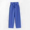 thumbnail image 5 of Eltusu Boys Sweatpants, Warm Cotton Loose Elastic Waist Winter Joggers Blue Size 7-8 T, 5 of 5