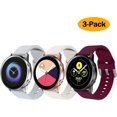 thumbnail image 2 of Correa de silicona compatible con Samsung Galaxy Watch 3 banda 41 mm / Banda activa 40 mm / Banda activa 2 / Correa Galaxy Watch 42 mm, silicona suave deportiva, 2 of 5