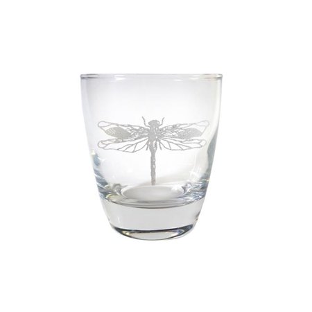 

Lyoncraft LBDF02 10 oz Dragonfly Triskelion Engraved Lowball Glass