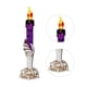 thumbnail image 2 of Lámpara de candelabro LED Halloween Horror Props Decoración de fiesta de Halloween (púrpura), 2 of 3