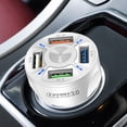 thumbnail image 1 of Yhmxh Electronics Computer Accessories Gaming Accessories 4 In 1 3.1A QC 3.0 Adapter Wireless Bluetooth Fast Charging Car Mobile Phone Charger 4 USB Ports Universal Usb Charge, 1 of 2