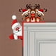 thumbnail image 2 of Decoración de marco de puerta de Papá Noel, esquina de puerta de madera, letrero de alce de Papá Noel, decoraciones navideñas para puertas de interior y exterior, 2 of 5