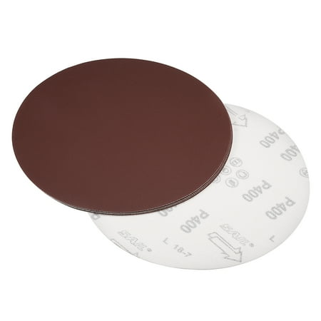 

8-inch Hook and Loop Sanding Discs 400-Grits Aluminum Oxide Flocking Sandpaper for Random Orbital Sander 5pcs