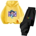 thumbnail image 4 of Conjunto de sudadera con capucha de Disney Aladin para niñas de 3 a 14 años, sudadera informal de calle kawaii, traje de camión para niños, 4 of 5