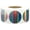 Silver, variant on Orange Metallic Paper Circle Dot Stickers | 1" inch Round - 500 Pack | InStockLabels.com
