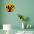 thumbnail image 4 of erolrail Rustic Wall Clock,Silent Non Ticking Wall Clocks for Living Room,Bedroom,Kitchen 12IN Indian Elephant Mnadala Yellow Creative, 4 of 5