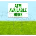 thumbnail image 1 of Atm Available Here (18" x 24") Yard Sign, Includes Metal Step Stake, 1 of 6