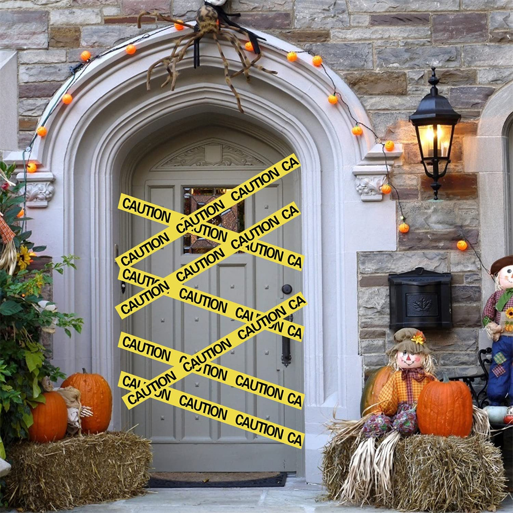 Yellow Caution Tape Roll,Weatherproof Resistant for Danger / Hazardous