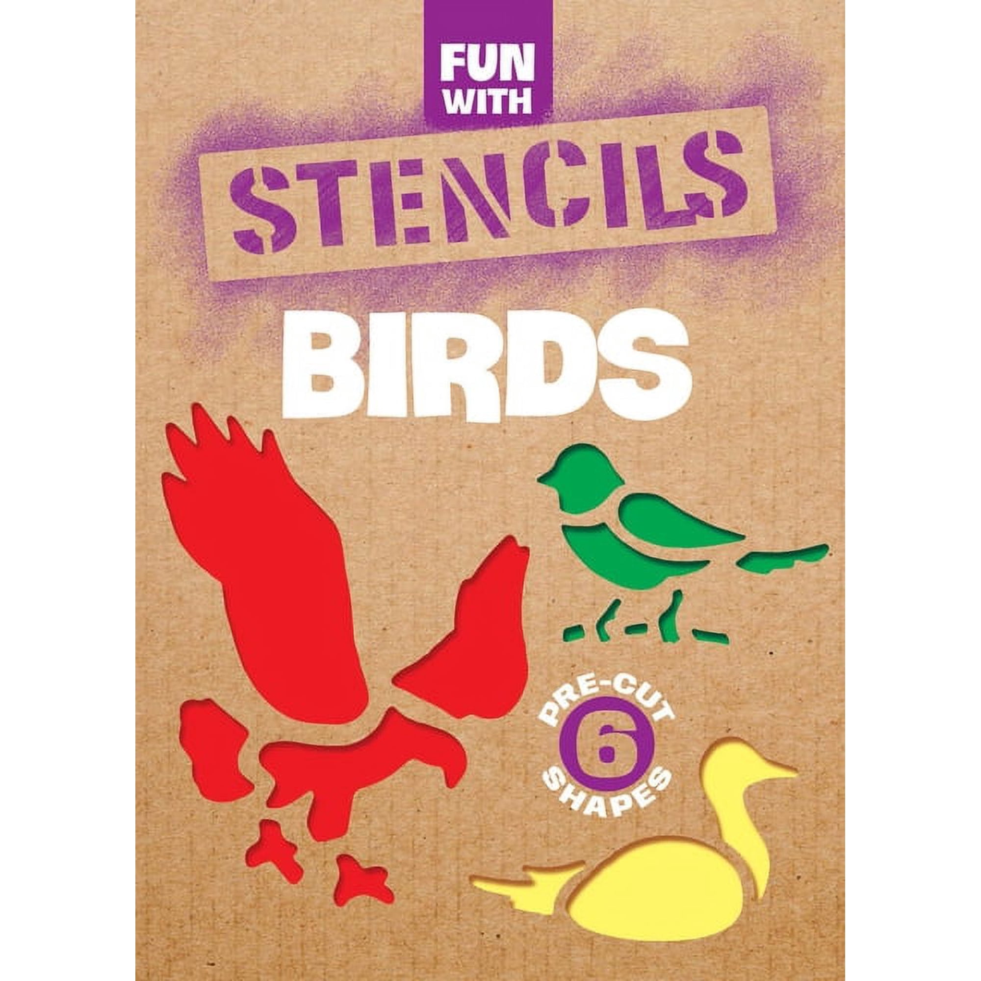 Dover Little Activity Books: Animals: Fun with Stencils: Birds (Paperback)