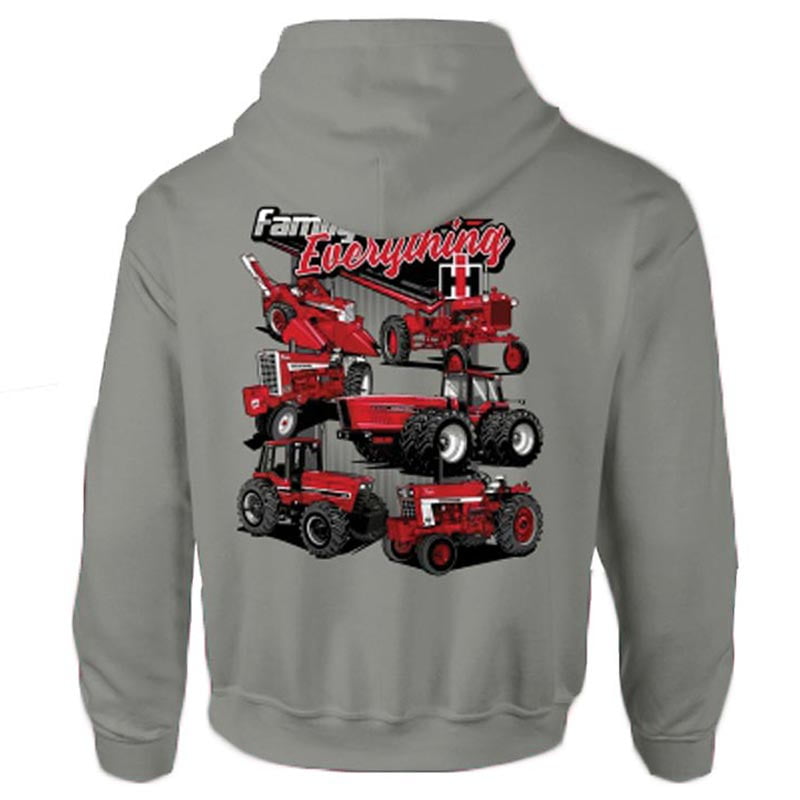 International Harvester Adult IH Family is Everything Grey Hooded