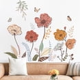 thumbnail image 2 of Jimin Boho Flower Wall Stickers, Wildflower Floral Grass Peel and Stick, Wall Art Decals for Living Room Bedroom TV Wall, 2 of 8