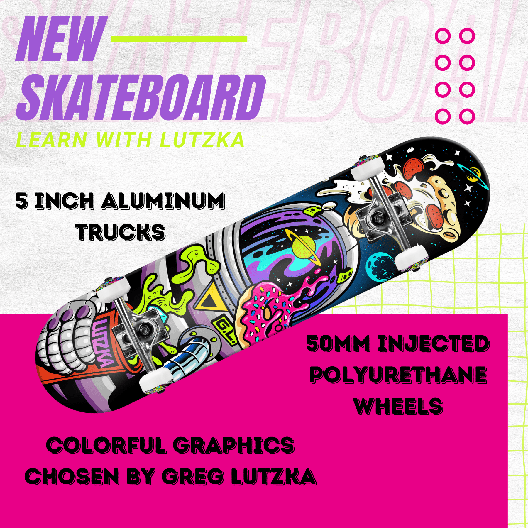 テックデッキ DARKSTAR Greg Lutzka Skateboard B Tech Deck Darkstar Skateboards Greg Lutzka Inception