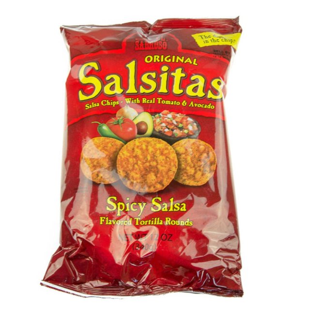 YBQF Original Salsitas, Spicy Salsa Tortilla Rounds, 1.5-Ounce Packages (Pack of 60)