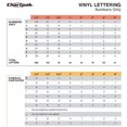 thumbnail image 3 of Chartpak CHA01052 Vinyl Numbers-Letters- 2in.- Red, 3 of 8