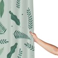 thumbnail image 6 of DouZhe Cartoon Flowers Leaves Green Pattern Shower Curtain, Waterproof Bath Curtains for Bathroom Decorations, 72 x 72 inches, 6 of 7