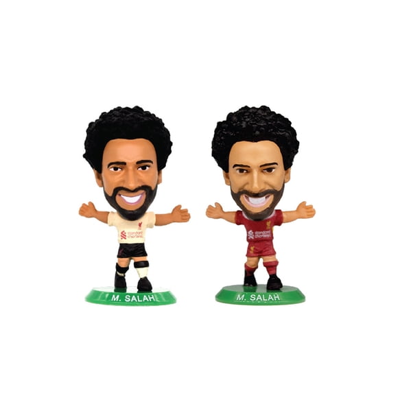 SoccerStarz Liverpool Mohamed Salah Home & Away Action Figure Set, 2 Pack, 2 Inch Collectible Action Figures