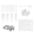 thumbnail image 1 of Moule Pendentif DIY, 125 Pcs Outils de Moulage en Résine Époxy Silicone Outil de Résine Époxy Fonctionnalité Polyvalente, 1 of 14