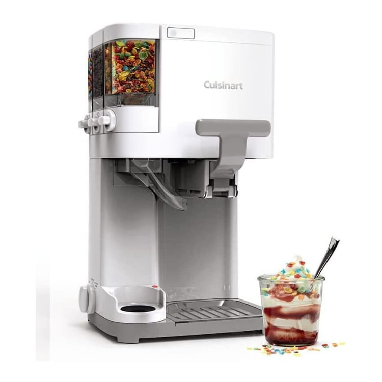 Cuisinart Mix It In Soft Serve Ice Cream Maker White w Paper