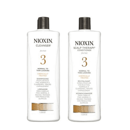 Nioxin System 3 Cleanser & Scalp Therapy Conditioner Duo, 33.8