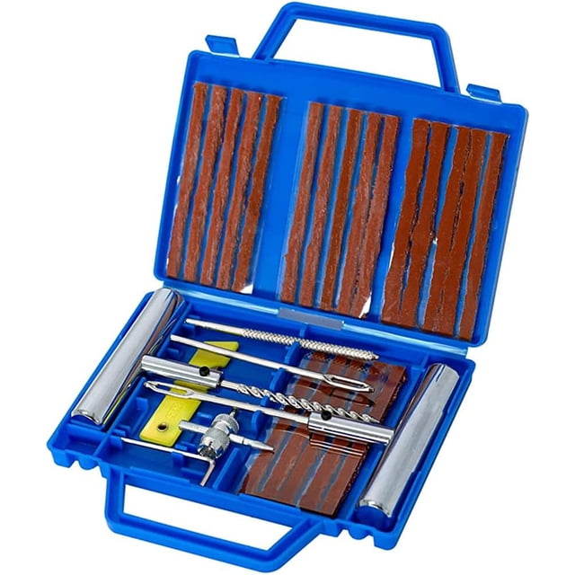 Kit de reparación de neumáticos, kit antipinchazos para coche, herramienta de reparación de pinchazos, 20 tiras de reparación