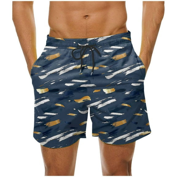 Yiliang Swimming Trunks for Men Casual Loose Drawstring Swim Trunks Quick Dry Board Shorts Breathable Surf Beach Swim Shorts Swimwear Bathing Suits for Men