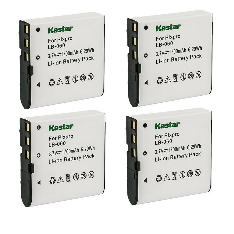 Kastar 1-Pack Battery Replacement for Kodak LB-060 LB060 Battery, Kodak  PixPro AZ522, PixPro AZ525, PixPro AZ526, PixPro AZ527, PixPro AZ528  Camera, Minolta MN53Z 16MP FHD Wi-Fi Bridge Camera : Electronics 