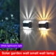 thumbnail image 3 of Bewildely 4 piezas de luz Solar recargable para patio, valla, lámpara de pared, paisaje, pasarela, detección automática, luces de cubierta, Iluminación y accesorios Cálido, 3 of 6