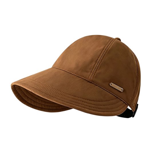 QIYAGBSA Womens Wide Brim Sun Hat Soft Ponytail Opening Foldable Cap Beach Hiking Golf Gardening Outdoor Travel