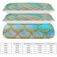 thumbnail image 2 of HAHDAXIA Mermaid Print Bedding Solid Comforter Set for All Seasons,3 Pieces(1 Comforter+2 Pillowcases),Soft Microfiber Bedding Set Full(79"x90"), 2 of 7