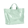 thumbnail image 2 of XWSHYW Contenedores de Almacenamiento Bolso de Mano de Pvc para Mujer Bolso de Mano Grande con Estampado de Letras de Pvc de Color Sólido a La Moda, 2 of 6