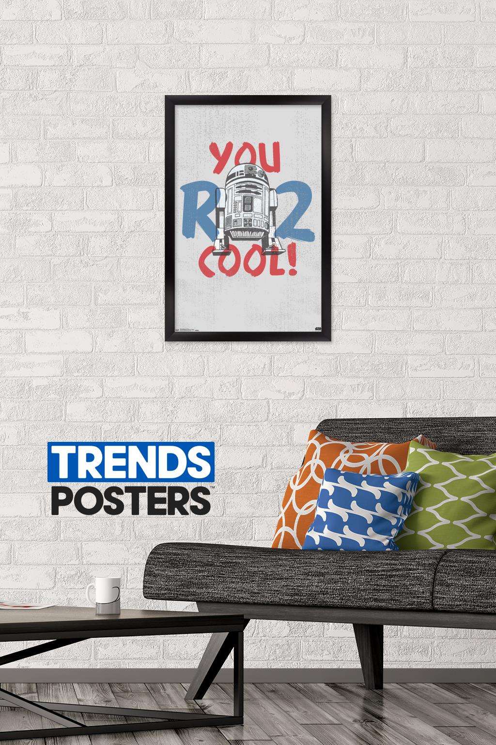 Star Wars: Saga - You R2 Cool Wall Poster, 14.725" x 22.375", Framed