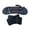 Black, variant on Travel Sleep Mask with Headrest Straps, Upright Head Support for Airplane, Train & Car, Black Polyester Set