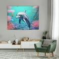 thumbnail image 2 of ONETECH  Dolphin Underwater World Pattern Tapestry for Bedroom Living Room Quarters Decoration, 2 of 7