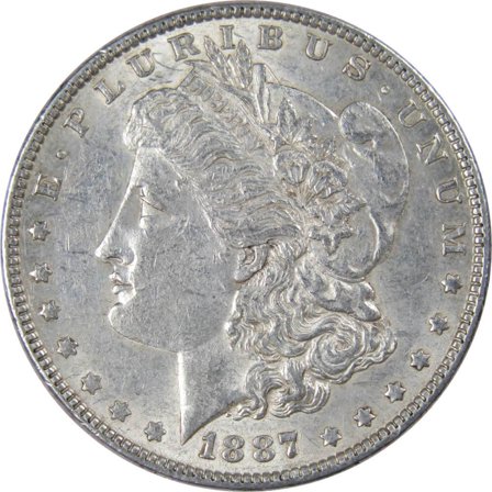 1887 Morgan Dollar XF EF Extremely Fine 90% Silver $1 US Coin Collectible