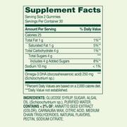 Spring Valley Brain Omega-3 from Algal Oil Gummy, 60 Count