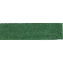 Rubbermaid Commercial Adaptable Flat Mop Microfiber Pad - 19.5" Length x 5.5" Depth - MicroFiber - Green | Bundle of 10 Each