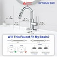 thumbnail image 2 of Bathroom Sink Faucet with Pull Down Sprayer, Chrome Single Handle Pull Out Faucet with Pop-Up Drain, 1 or 3 Hole Laundry Bar Basin Faucet with Deck Plate, KBL-7002C-CL, 2 of 18