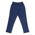 thumbnail image 3 of Lightweight Linen Jogger Pants for Men Elastic Waist Drawstring Wide Leg Pants with Deep Pockets Linen Long Pants Summer Beach Vacation Yoga Casual Sweatpants,Blue S, 3 of 5